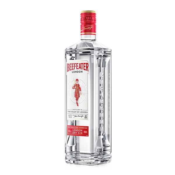 beefeater london dry gin bottle side view