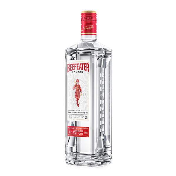 beefeater london dry gin bottle side view