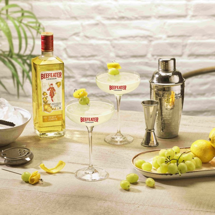 beefeater zesty lemon cosmo cocktail