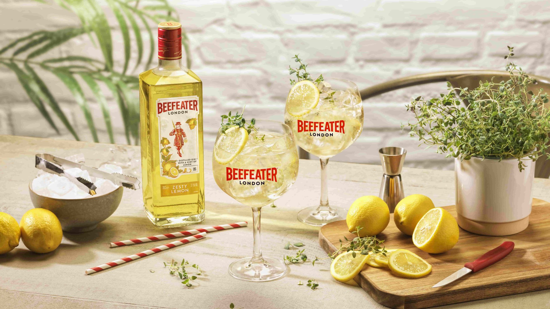 beefeater zesty lemon gin tonic cocktail