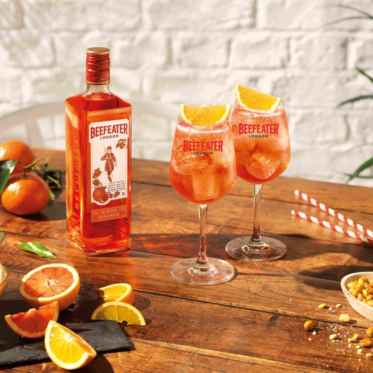 beefeater blood orange gin spritz cocktail