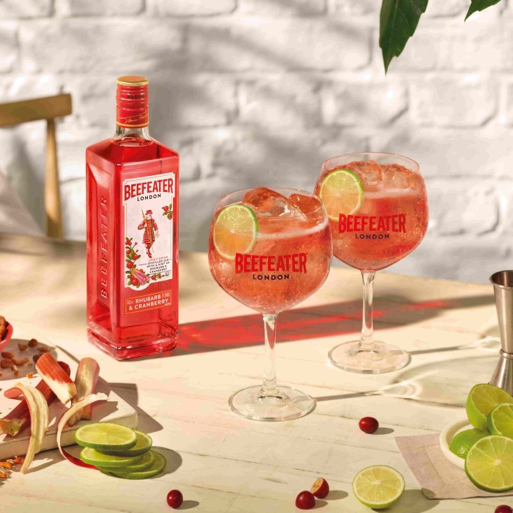 beefeater rhubarb cranberry gin tonic cocktail recipe