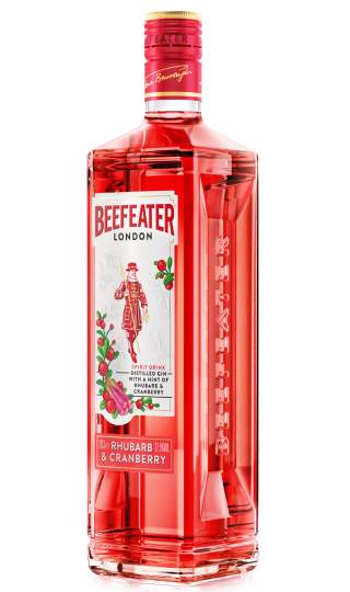 beefeater rhubarb cranberry gin bottle side view aspect ratio 320 540