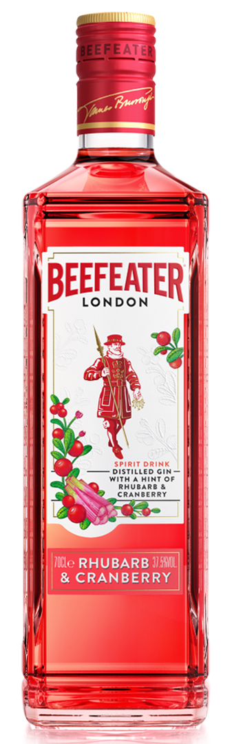 beefeater rhubarb cranberry gin bottle front view aspect ratio 189 599