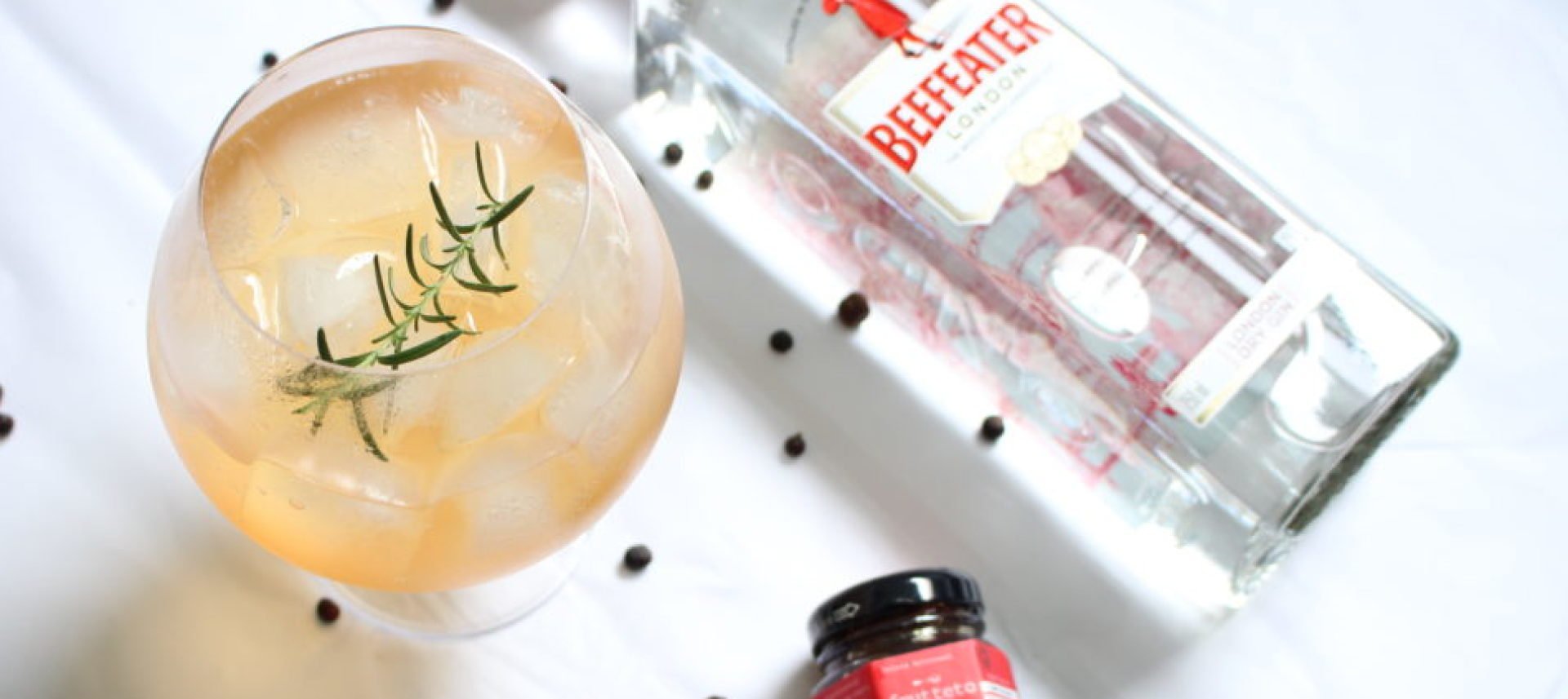 beefeater london dry gin and Lemon-Ginger Jam and Tonic cocktail